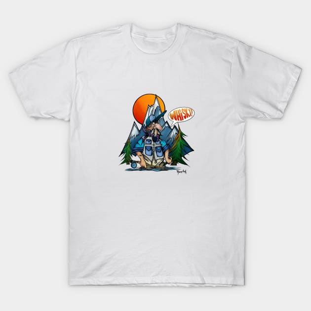 Brook Trout Fly Fisherman T-Shirt by MikaelJenei